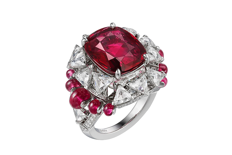 Многослойное кольцо Phaan Из коллекции высокого ювелирного искусства Sixième Sens par Cartier с центральным рубином весом 8,20 карата