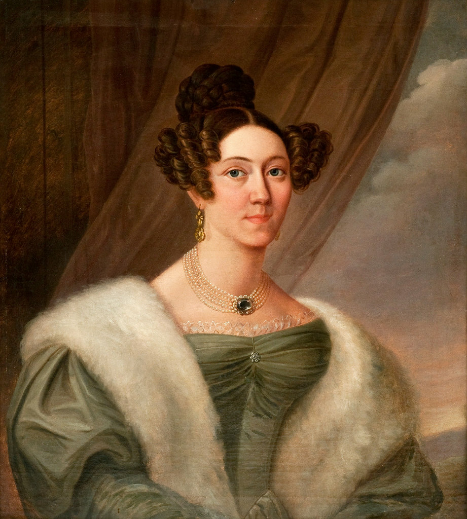 Carl Wilhelm Nordgren Sweden. Женский портрет, 1830-е годы.