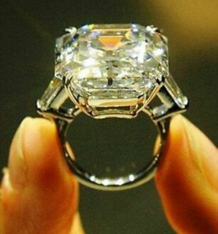 Asscher-Cut Crupp Diamond Engagement Ring